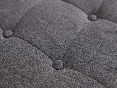 Verona Ottoman Bench Charcoal Grey Fabric – GFW, view 8