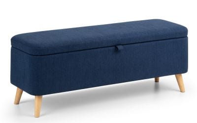 Astrid Blanket Box - Blue – Julian Bowen