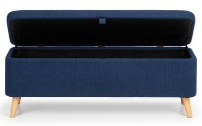 Astrid Blanket Box - Blue – Julian Bowen, view 2