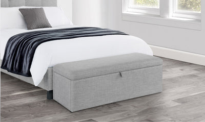 Sorrento Blanket Box Light Grey – Julian Bowen, view 3