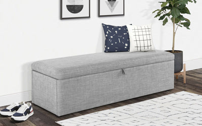 Sorrento Blanket Box Light Grey – Julian Bowen, view 2