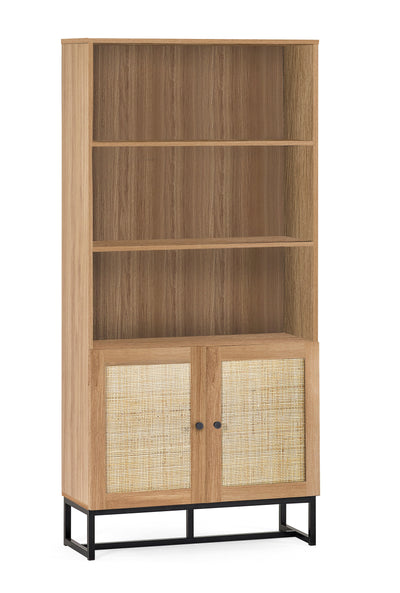 Padstow Tall Bookcase - Oak – Julian Bowen