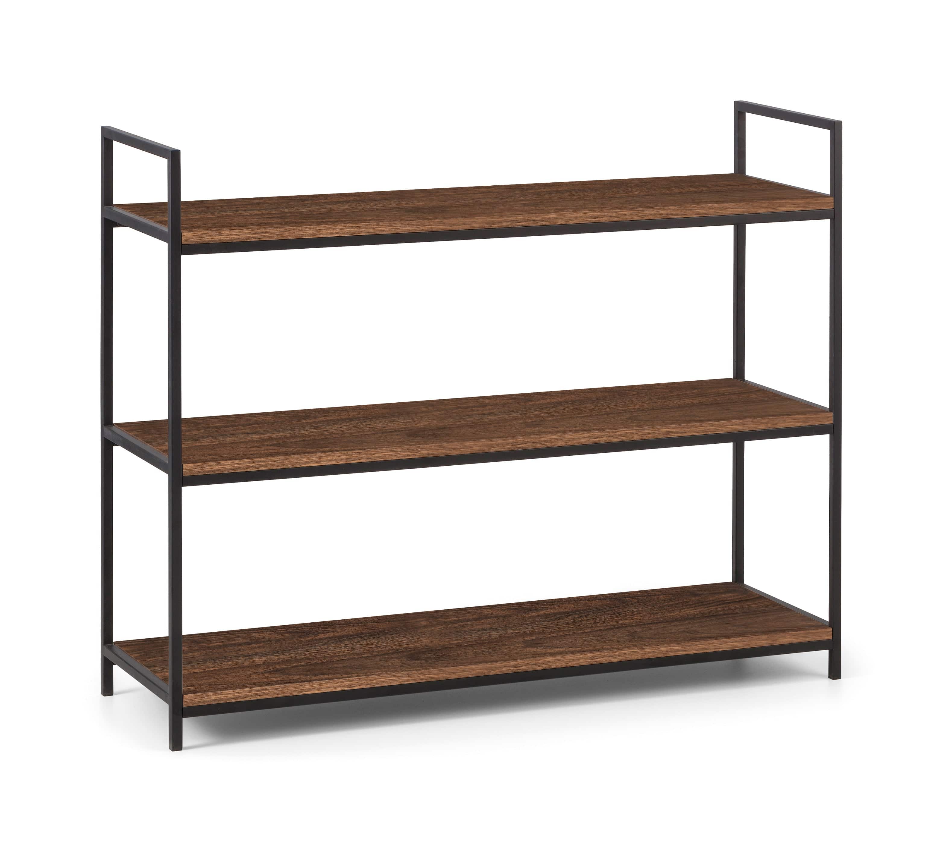 Tribeca Low Bookcase - Walnut – Julian Bowen
