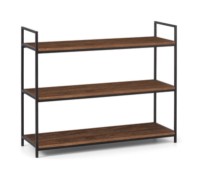 Tribeca Low Bookcase - Walnut – Julian Bowen