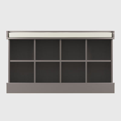 Kempton Shoe Bench Grey – GFW, view 3