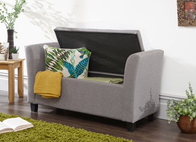 Verona Window Seat Grey Fabric – GFW, view 2
