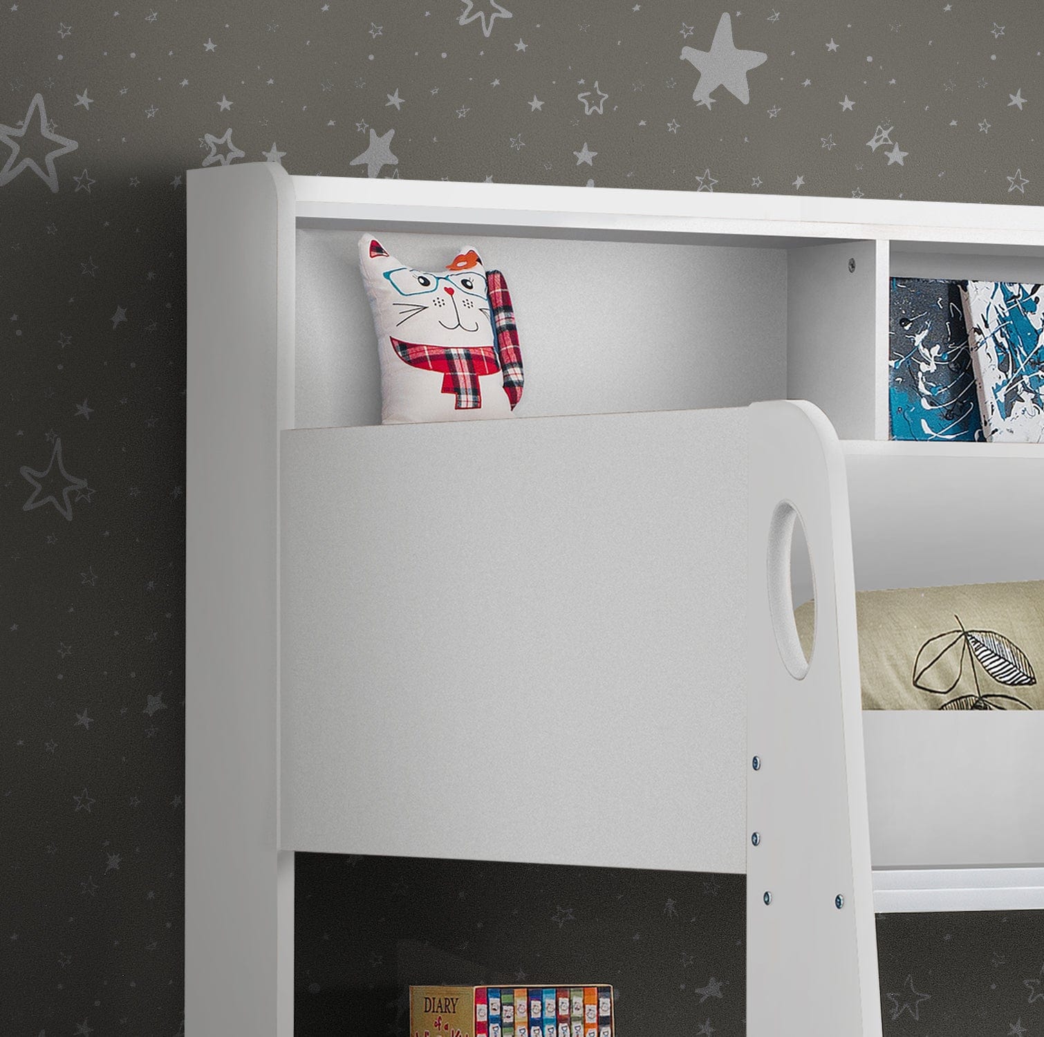 Orion Bunk Bed - White – Julian Bowen, view 3