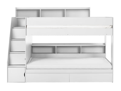 Camelot Staircase Bunk All White – Julian Bowen