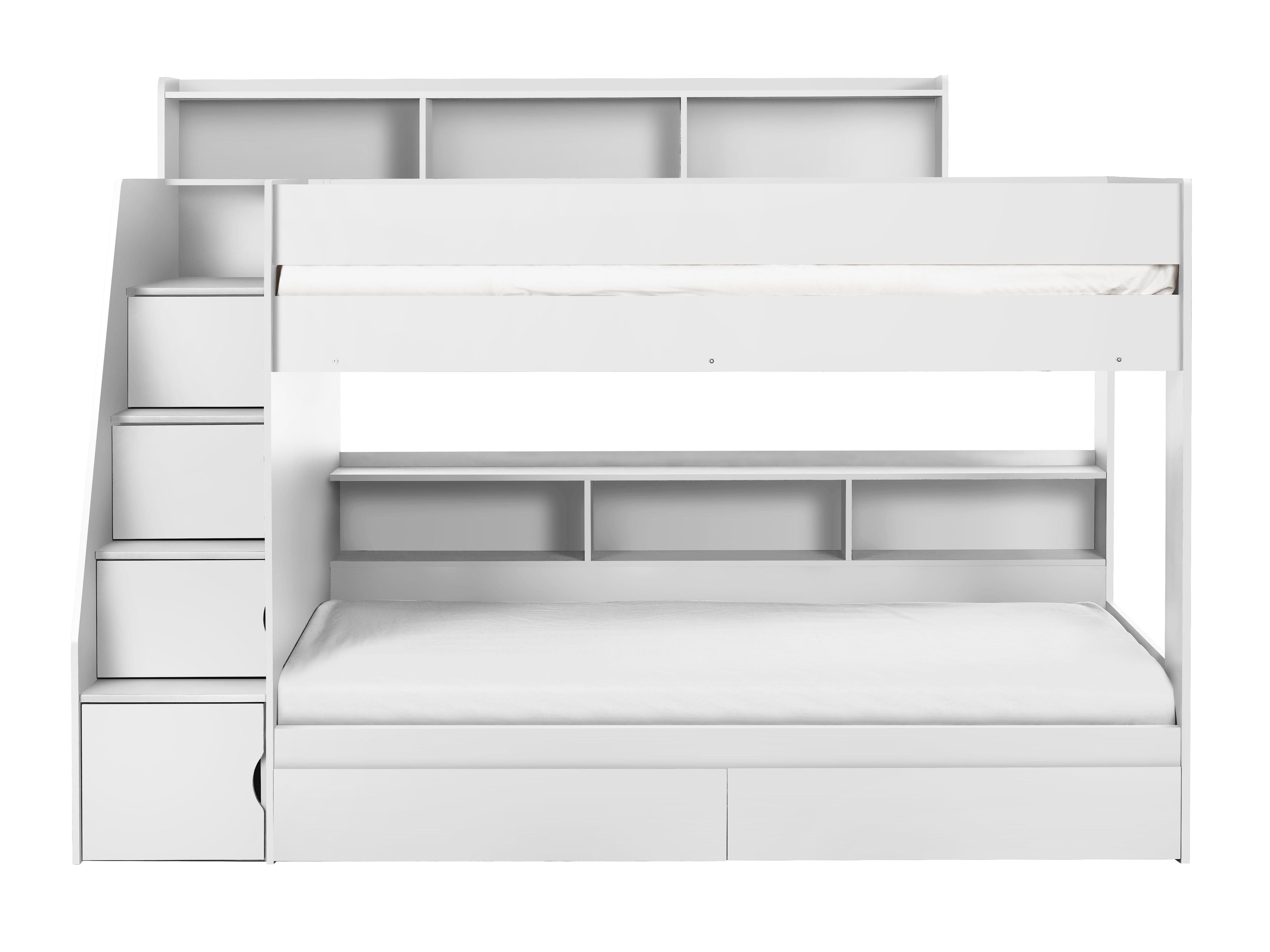 Camelot Staircase Bunk All White – Julian Bowen