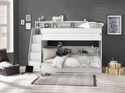 Camelot Staircase Bunk All White – Julian Bowen, view 6