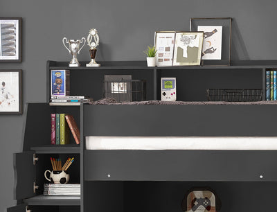 Camelot Staircase Bunk Anthracite – Julian Bowen, view 3