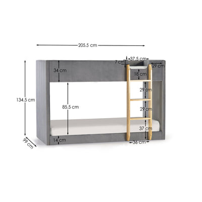 Daytona Bunk Bed – Julian Bowen, view 7