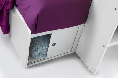 Julian Bowen Bunk Bed Single 90cm 3ft Eclipse Bunk Bed - White Bed Kings