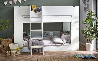 Parsec Bunk Bed All White – Julian Bowen, view 4