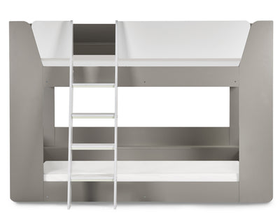 Parsec Bunk Bed Taupe & White – Julian Bowen