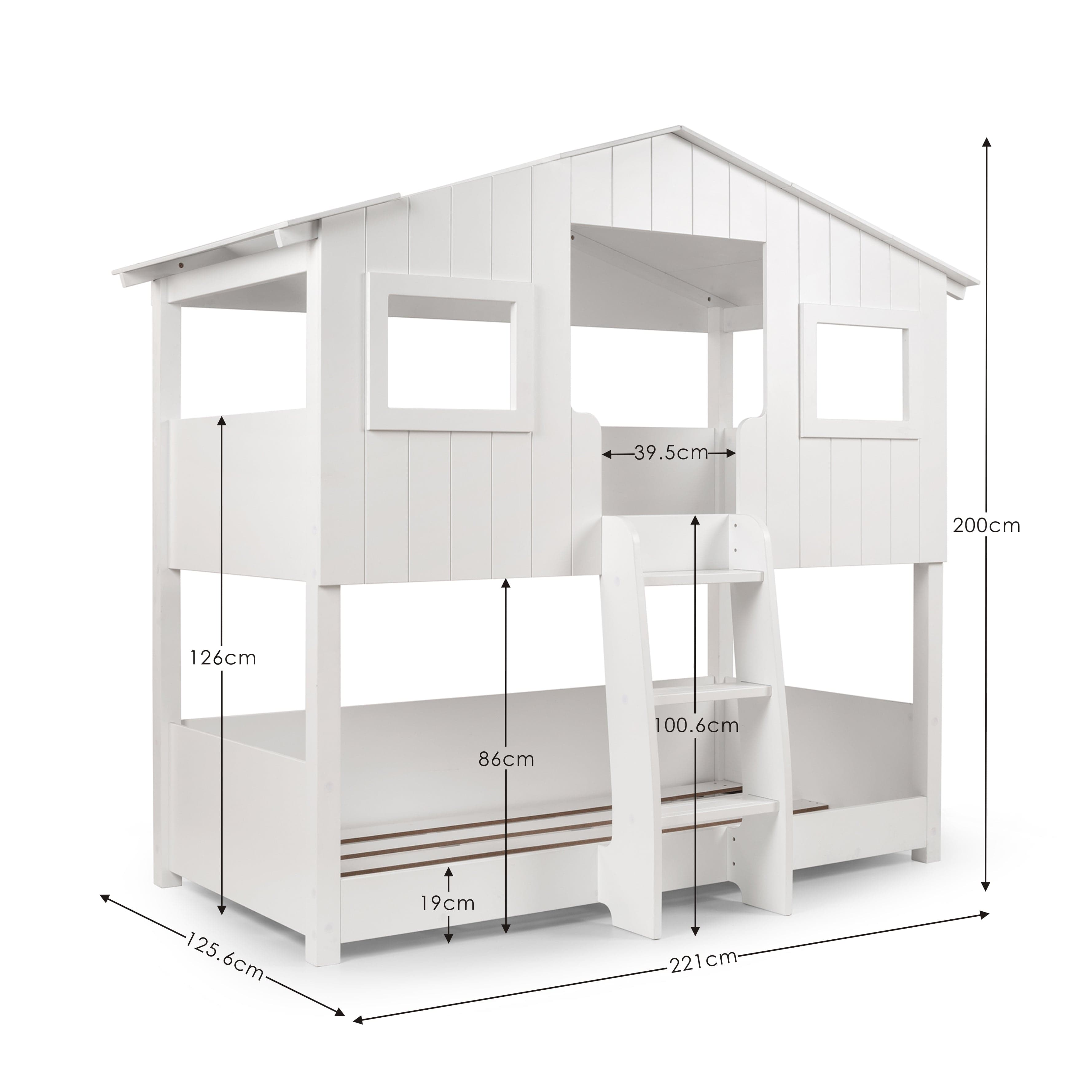 Willow Treehouse Bunk White – Julian Bowen, view 4