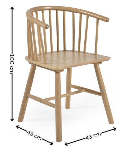Kaito Oak Dining Chairs (Set of 2) – Julian Bowen, view 10