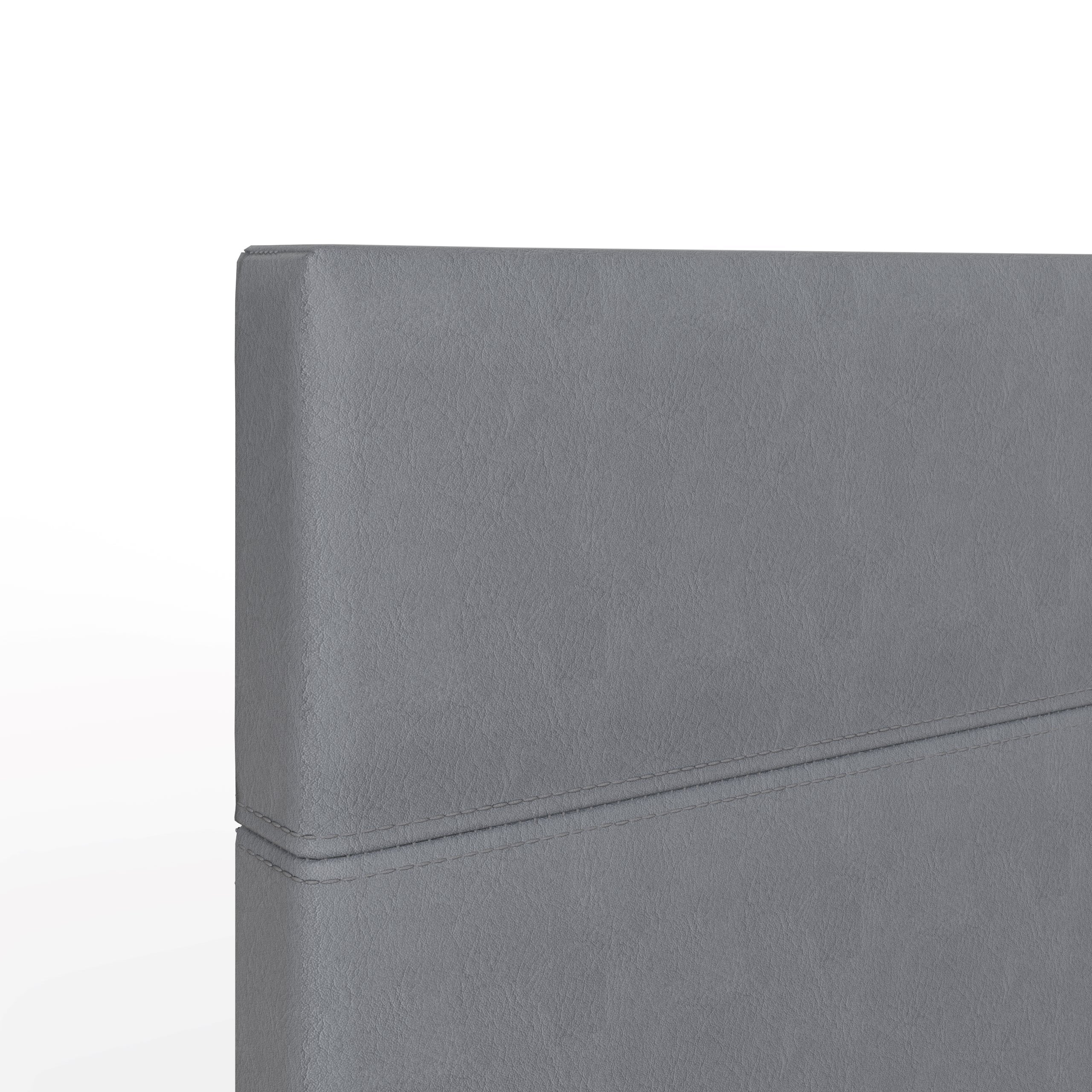 End Lift Ottoman Bed Grey Leather – GFW, view 6