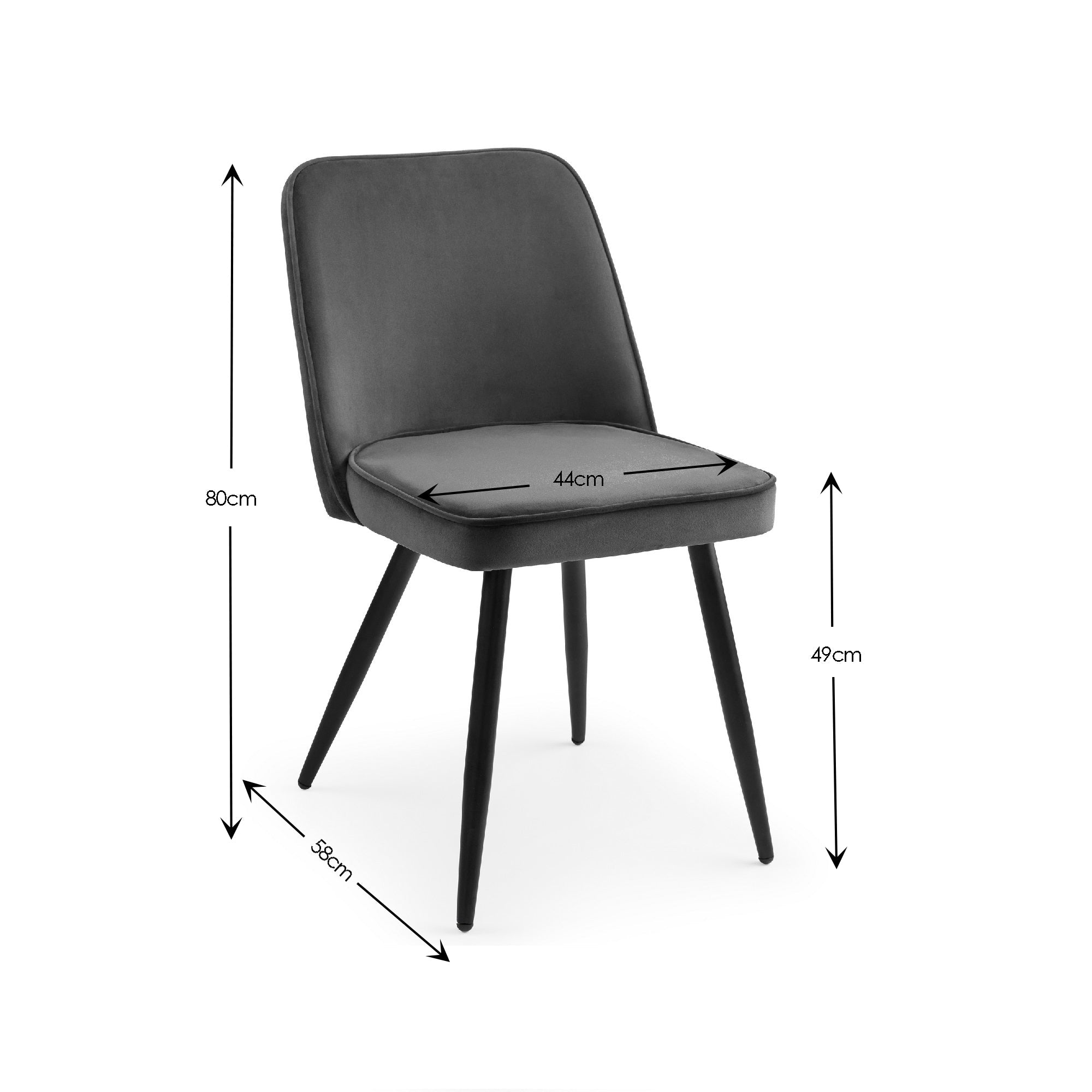 Chicago Dining Table & 4 Burgess Grey Chairs