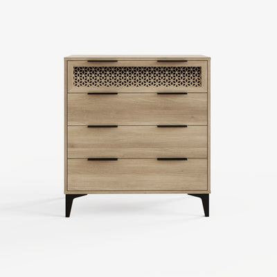 Ezra 4 Drawer Chest – Oak