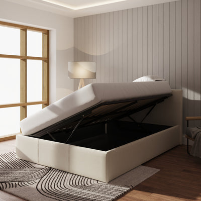 Side Lift Ottoman Bed Natural – GFW, view 3