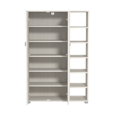 Bideford Tall Shoe Cabinet White – GFW, view 4