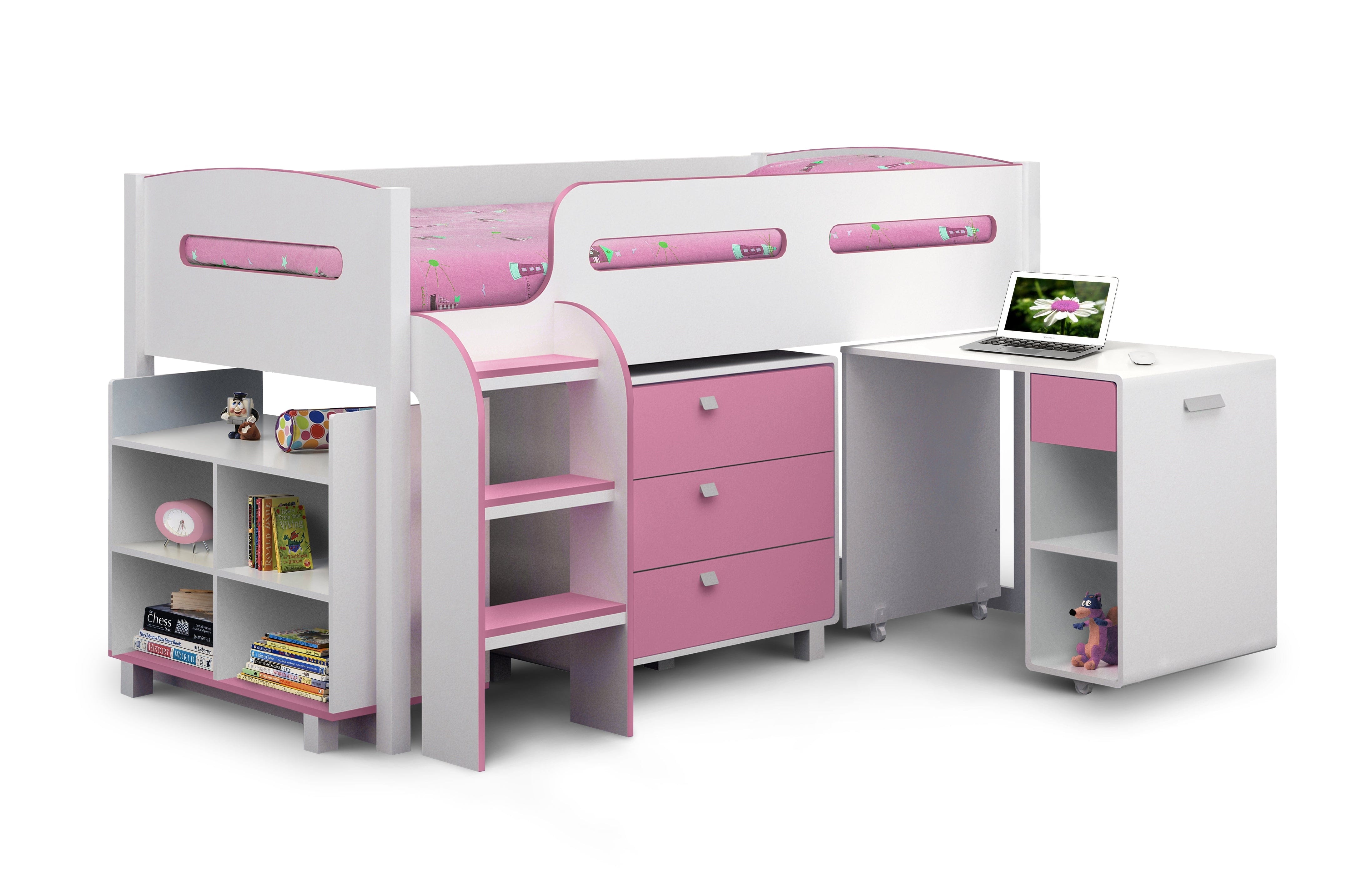 Kimbo Pink Cabin Bed – Julian Bowen