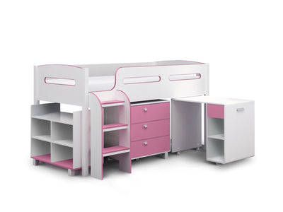 Kimbo Pink Cabin Bed – Julian Bowen, view 3