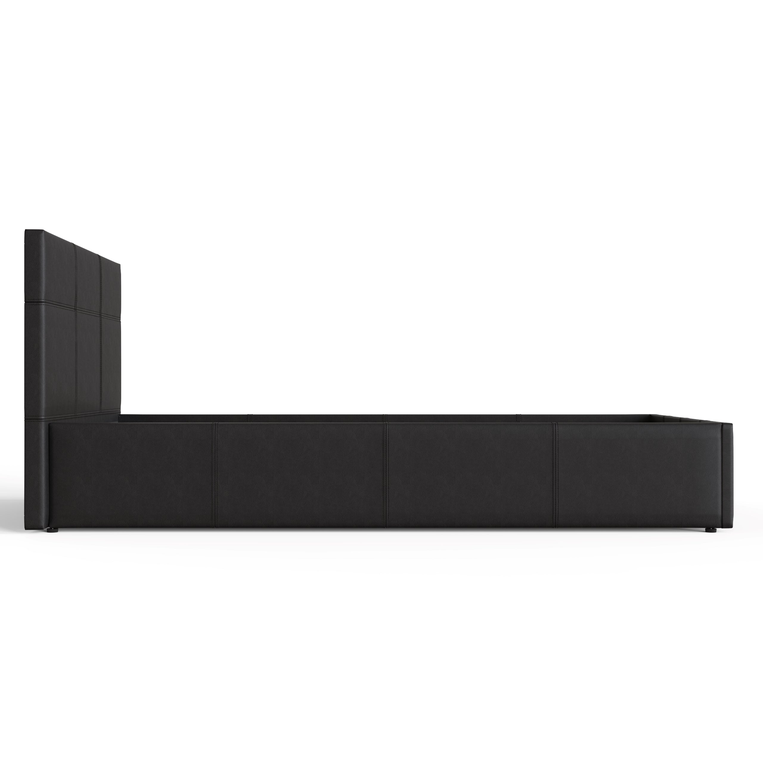 Side Lift Ottoman Bed Black – GFW, view 5