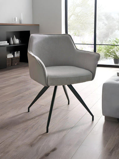 Noah Ivory Fabric Dining Chair – Julian Bowen, view 2