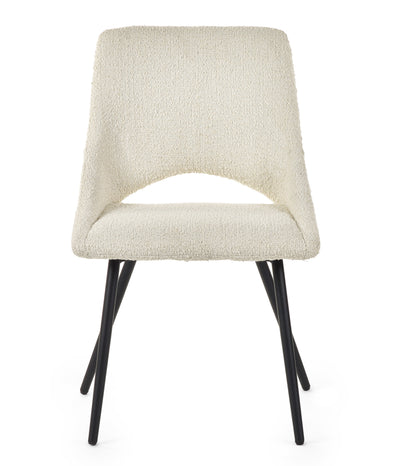 Luca Round Table & 4 Iris Ivory Chairs
