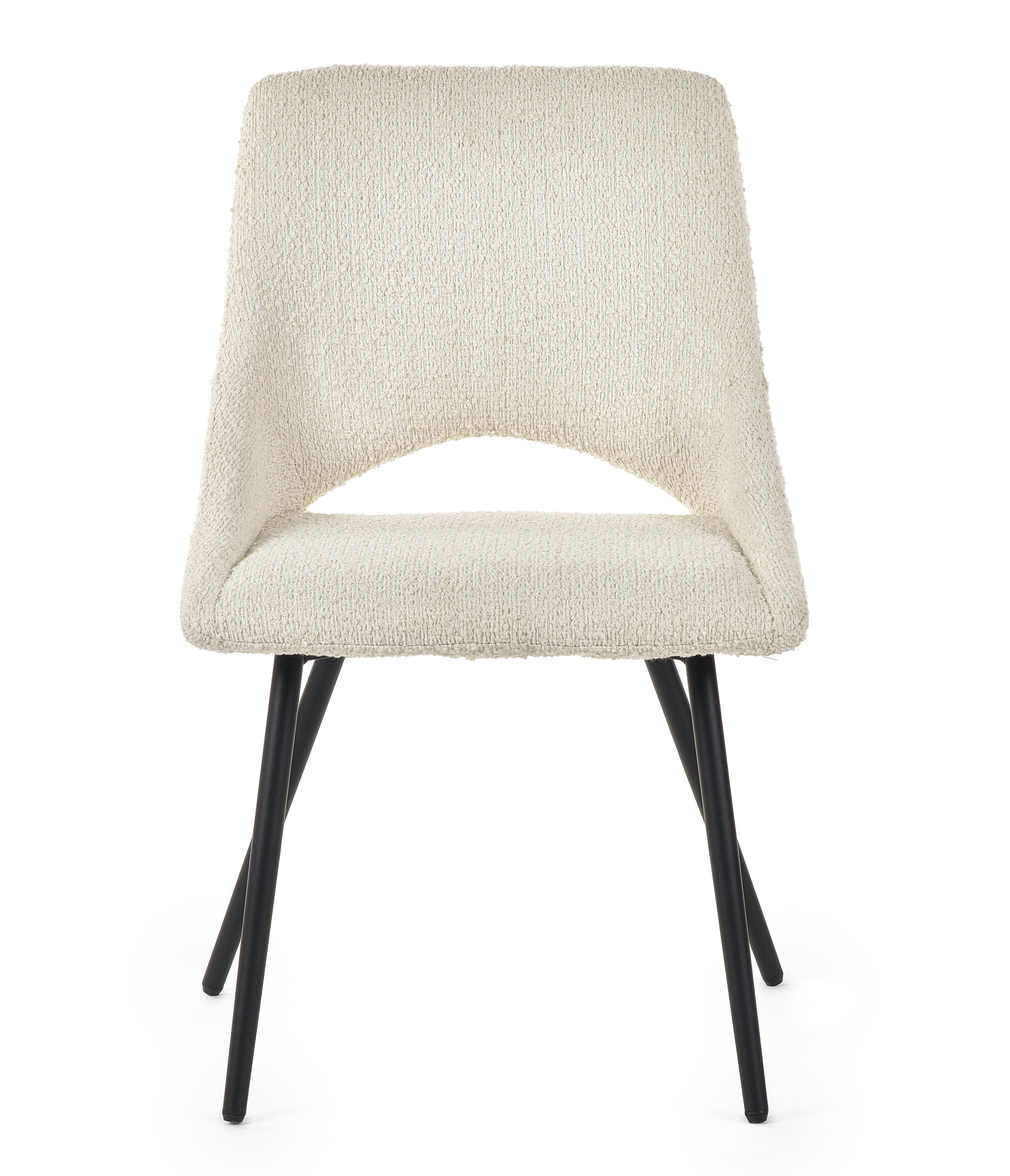 Luca Round Table & 4 Iris Ivory Chairs