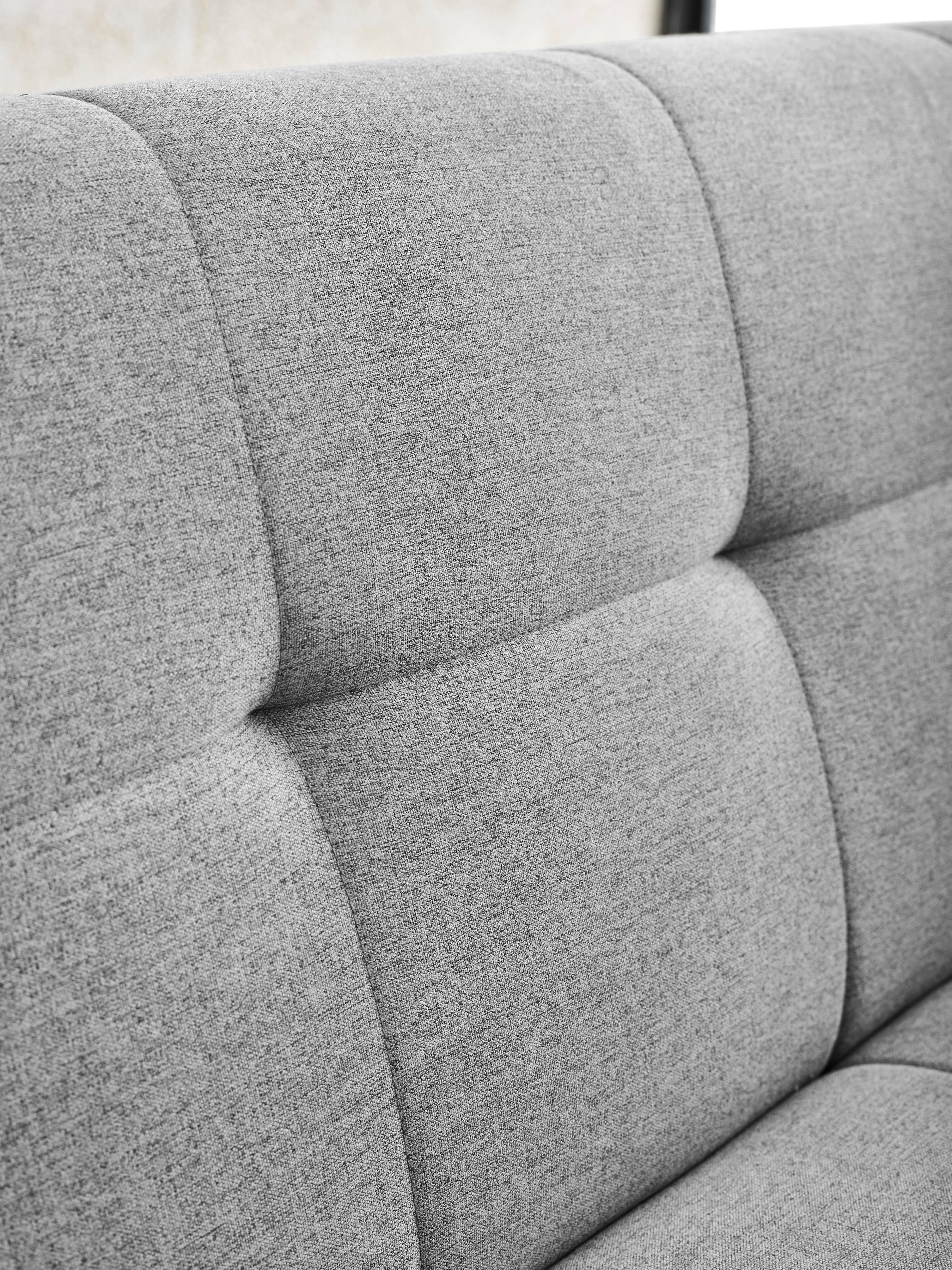 Alfie 3 Seater Grey Linen Storage Sofabed – Julian Bowen, view 12