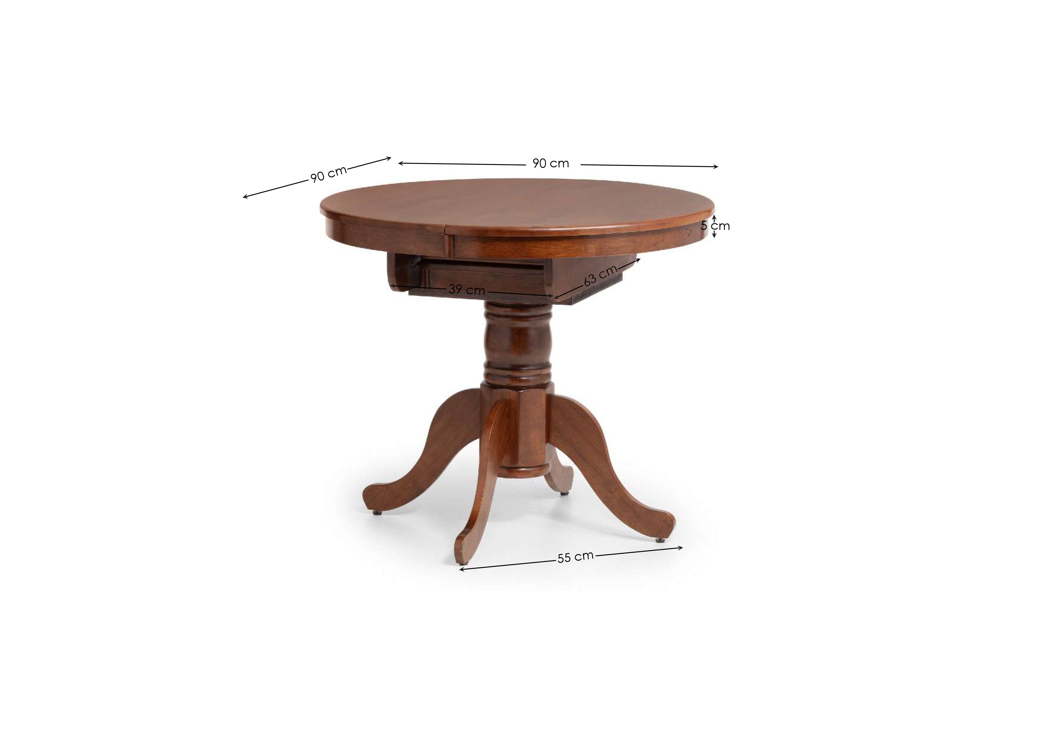 Canterbury Round Extending Table and 4 Canterbury Chairs