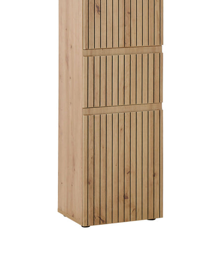 Austin 2 Door & 1 Drawer Narrow Cabinet – Julian Bowen, view 8