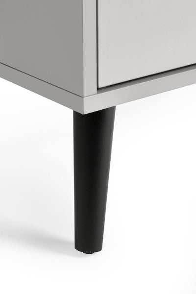 Alba 4 Drawer Wide Chest - Silk Grey – Julian Bowen, view 4