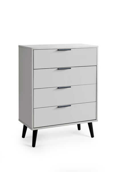 Alba 4 Drawer Wide Chest - Silk Grey – Julian Bowen