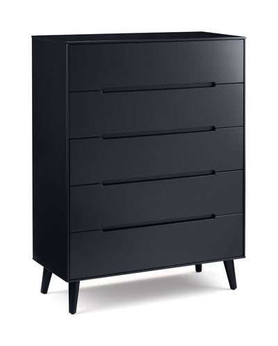 Alicia 5 Drawer Chest - Anthracite – Julian Bowen
