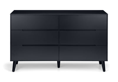 Alicia 6 Drawer Wide Chest - Anthracite – Julian Bowen