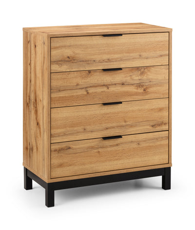 Bali 4 Drawer Chest – Julian Bowen