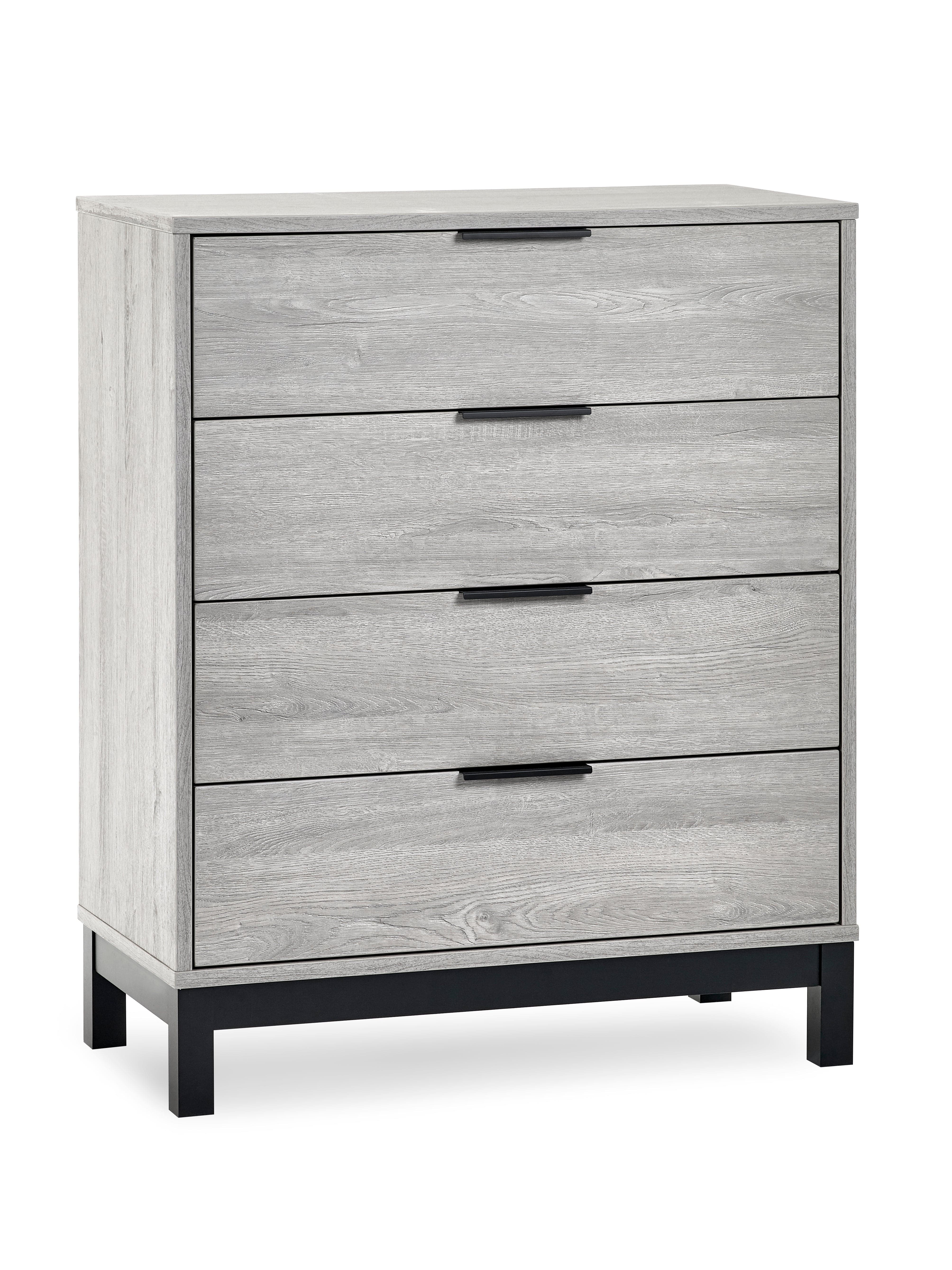 Bali 4 Drawer Chest - Grey Oak – Julian Bowen
