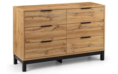 Bali 6 Drawer Wide Chest – Julian Bowen