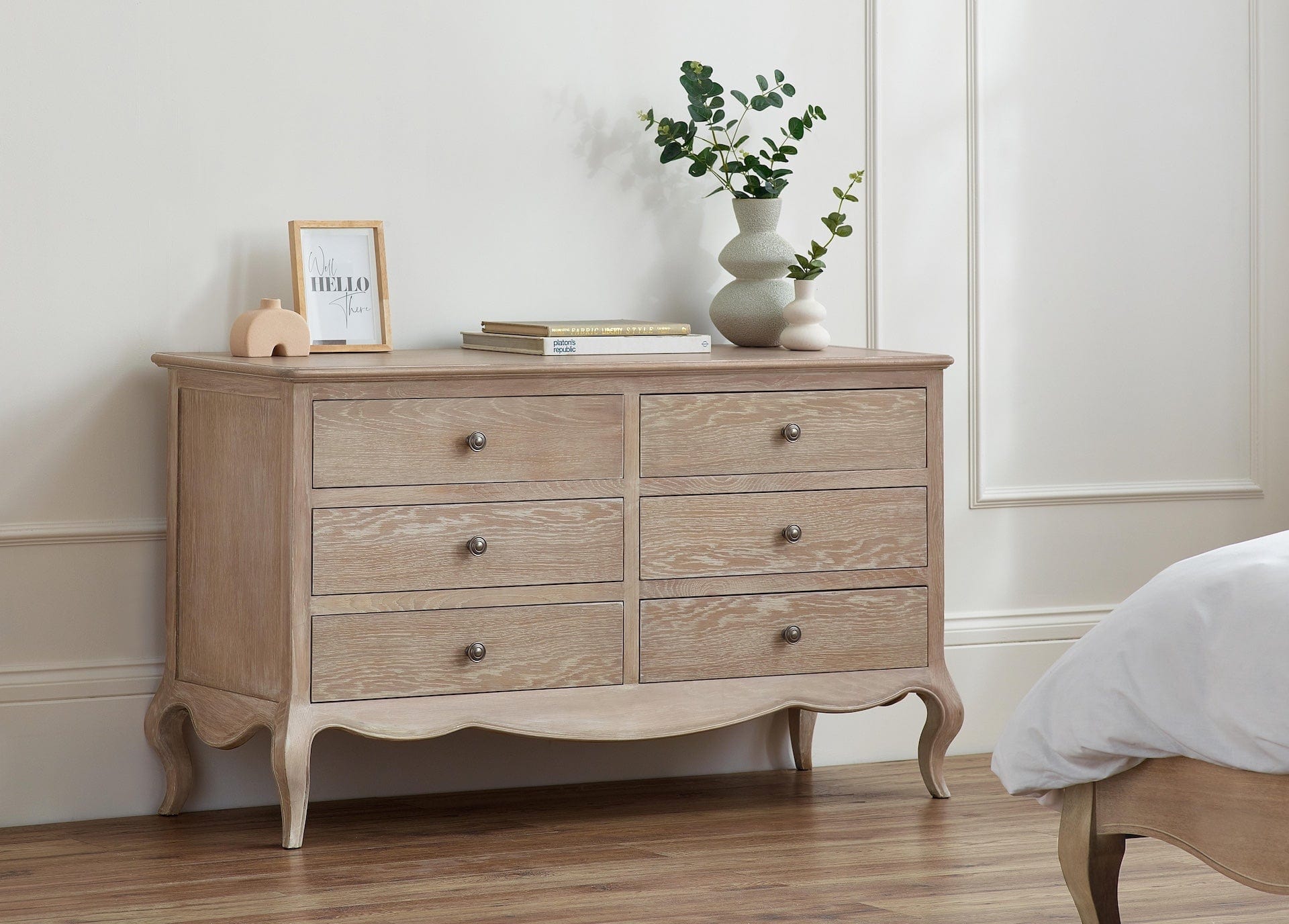 Camille 6 Drawer Wide Chest – Julian Bowen, view 2