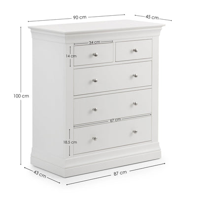 Clermont 3+2 Drawer Chest – Julian Bowen, view 5