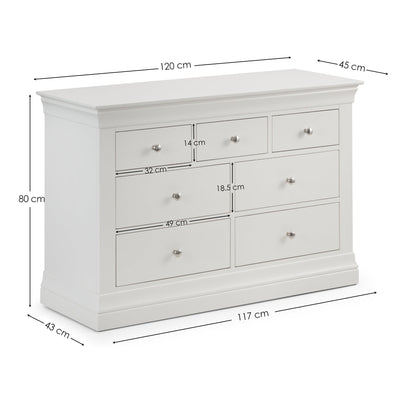 Clermont 4+3 Drawer Chest – Julian Bowen, view 2
