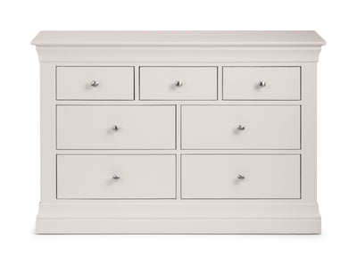 Clermont 4+3 Drawer Chest - Light Grey – Julian Bowen