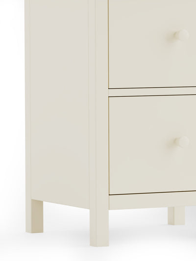 Coxmoor 2 Drawer Bedside - Ivory and Oak – Julian Bowen, view 5