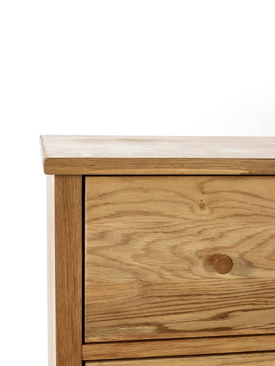 Coxmoor 3 Drawer Chest - Oak – Julian Bowen, view 9