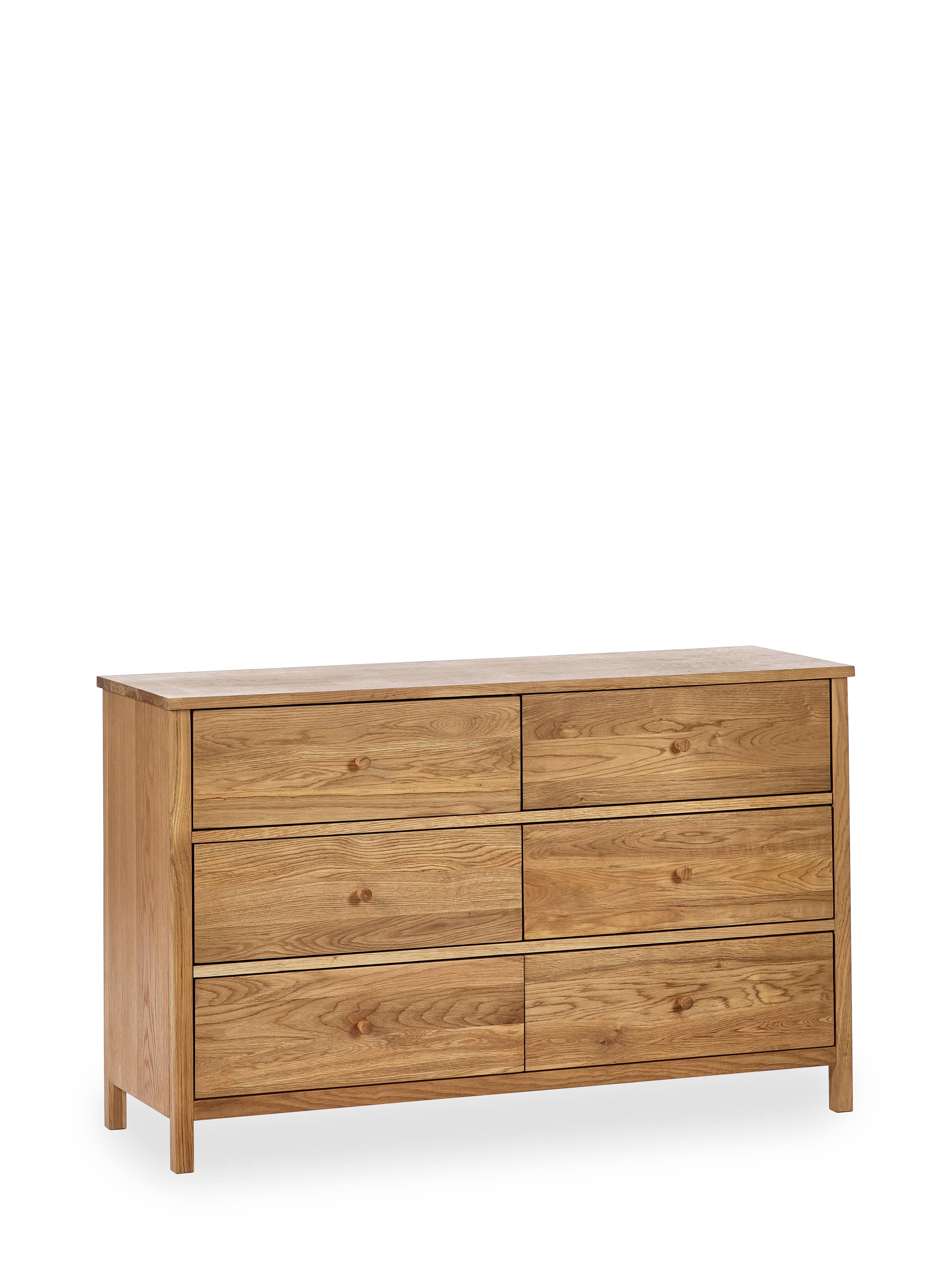 Coxmoor 6 Drawer Chest - Oak – Julian Bowen