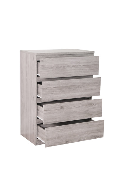 Jupiter 4 Drawer Chest Grey Oak – Julian Bowen, view 3